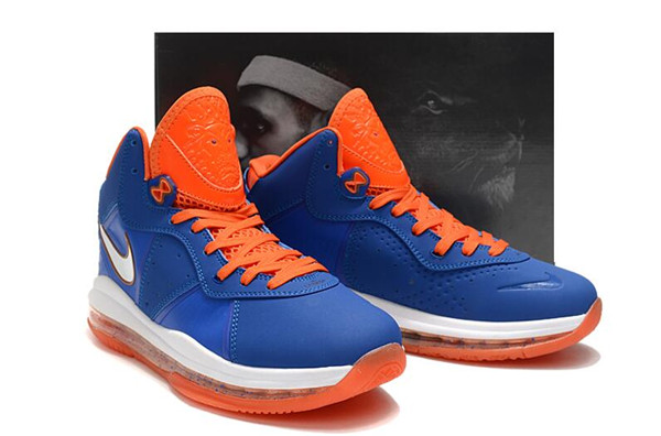 Men's Running weapon LeBron James 8 Blue Shoes 083